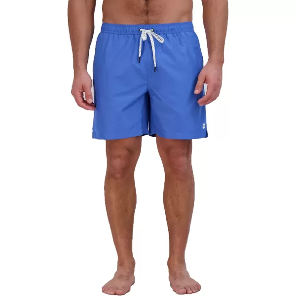 imageEddie Bauer Mens SPF 50 Volley Swim Trunk  Fun Designs Comfortable and Stylish 7quot InseamBrilliant Blue