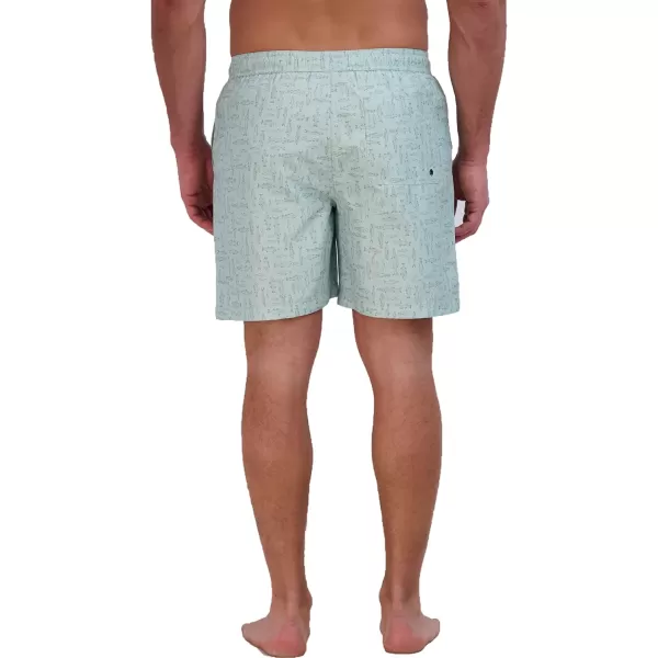 imageEddie Bauer Mens SPF 50 Volley Swim Trunk  Fun Designs Comfortable and Stylish 7quot InseamCeladon