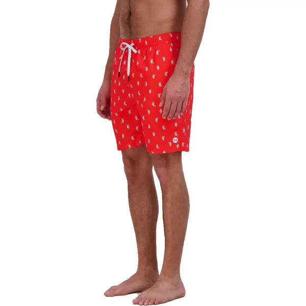 imageEddie Bauer Mens SPF 50 Volley Swim Trunk  Fun Designs Comfortable and Stylish 7quot InseamCoral