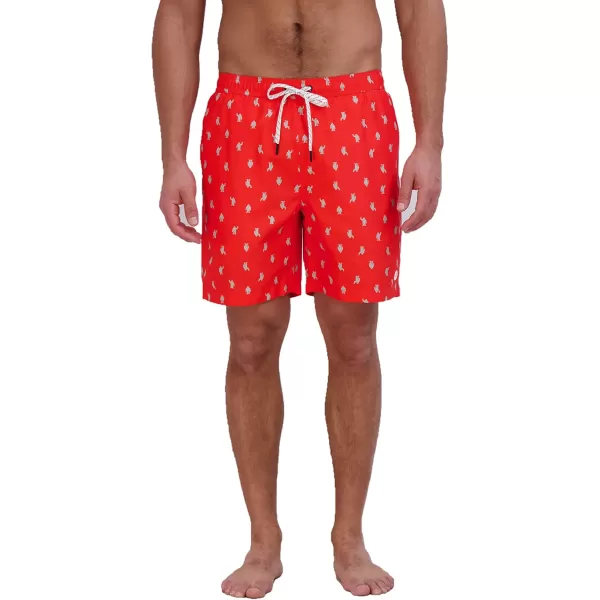 imageEddie Bauer Mens SPF 50 Volley Swim Trunk  Fun Designs Comfortable and Stylish 7quot InseamCoral