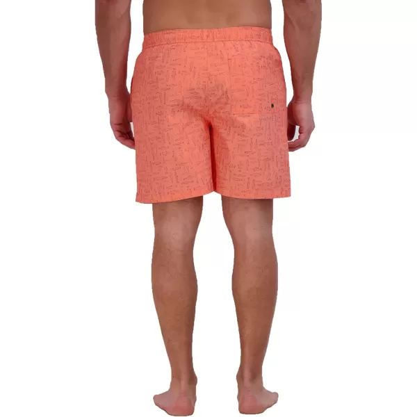 imageEddie Bauer Mens SPF 50 Volley Swim Trunk  Fun Designs Comfortable and Stylish 7quot InseamDusty Coral