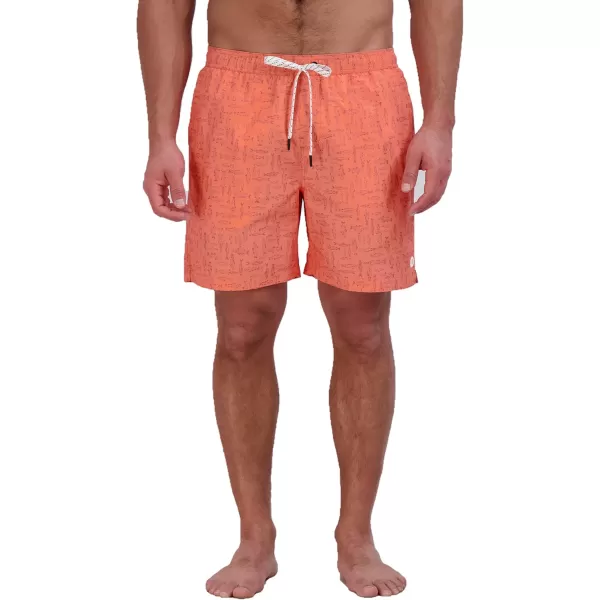 imageEddie Bauer Mens SPF 50 Volley Swim Trunk  Fun Designs Comfortable and Stylish 7quot InseamDusty Coral