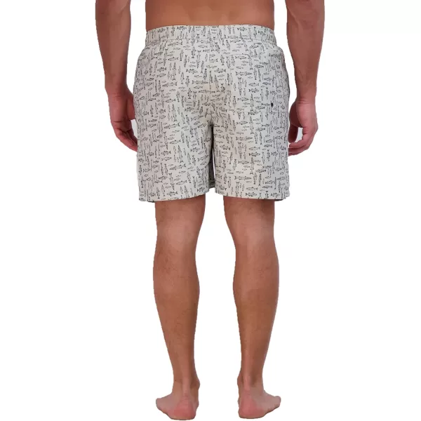 imageEddie Bauer Mens SPF 50 Volley Swim Trunk  Fun Designs Comfortable and Stylish 7quot InseamPumice