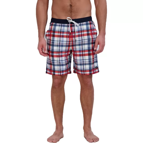 imageEddie Bauer Mens SPF 50 Volley Swim Trunk 8quot Inseam Comes with Comfort Liner  Ultimate Comfort ampamp StretchAtlantic