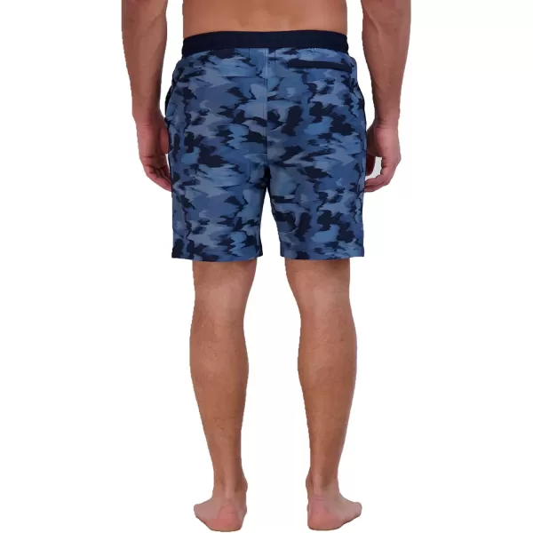 imageEddie Bauer Mens SPF 50 Volley Swim Trunk 8quot Inseam Comes with Comfort Liner  Ultimate Comfort ampamp StretchAtlantic Blue