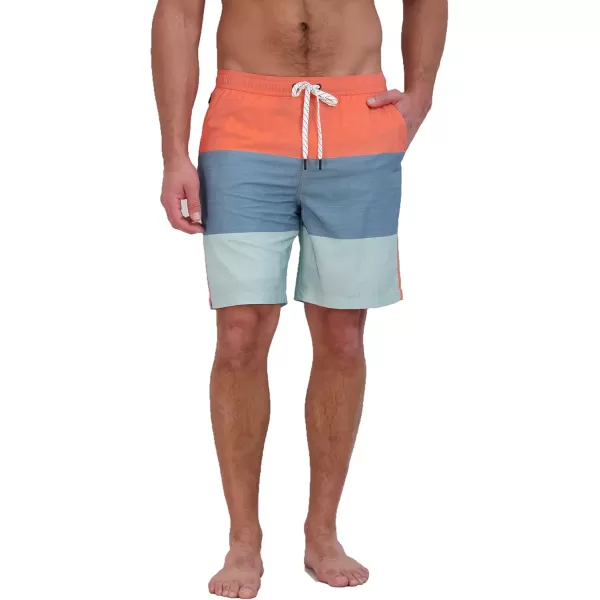 imageEddie Bauer Mens SPF 50 Volley Swim Trunk 8quot Inseam Comes with Comfort Liner  Ultimate Comfort ampamp StretchCeladon