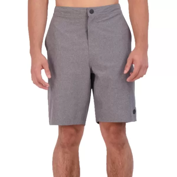 imageEddie Bauer Mens Hybrid SPF 50 Swim Trunks 9quot Inseam Perfect Blend of Comfort Stretch ampamp Protection for Outdoor EnthusiastsGrey Heather