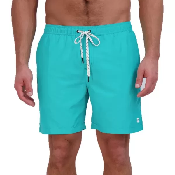 imageEddie Bauer Mens SPF 50 Volley Swim Trunk  Fun Designs Comfortable and Stylish 7quot InseamTurquoise