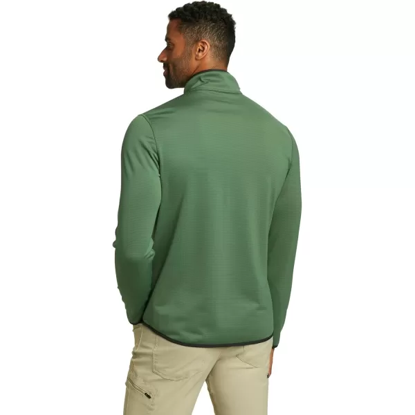 imageEddie Bauer Mens Activator Grid LongSleeve HalfZip FleeceIrish Green