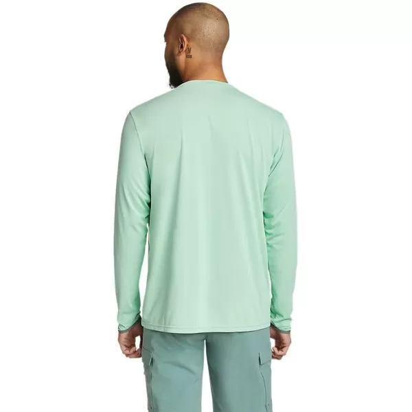 imageEddie Bauer Mens Marine Air UPF LongSleeve CrewBottle Green