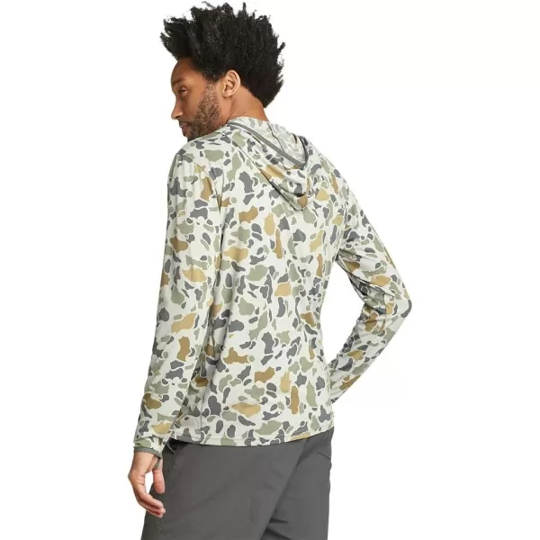 imageEddie Bauer Mens Marine Air UPF LongSleeve Hoodie  PrintEucalyptus