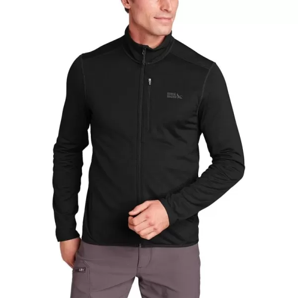 imageEddie Bauer Mens Activator Grid LongSleeve FullZip FleeceBlack