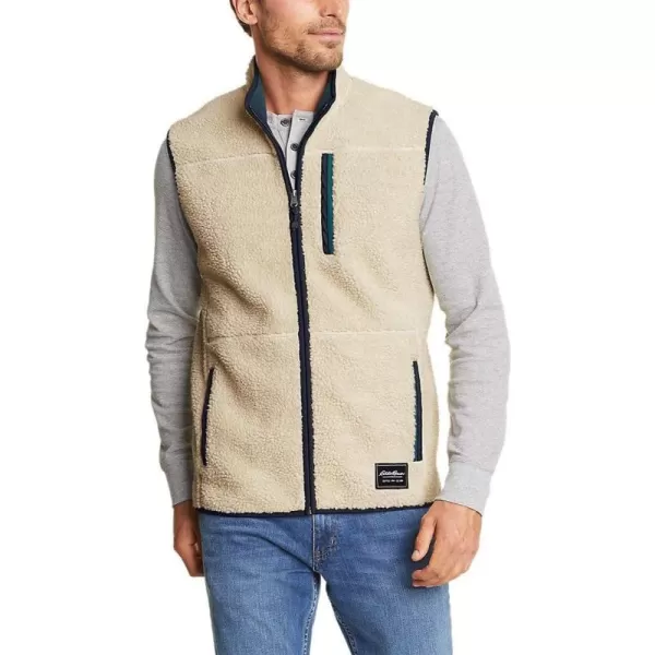 imageEddie Bauer Mens Chilali Faux Shearling Fleece VestOyster