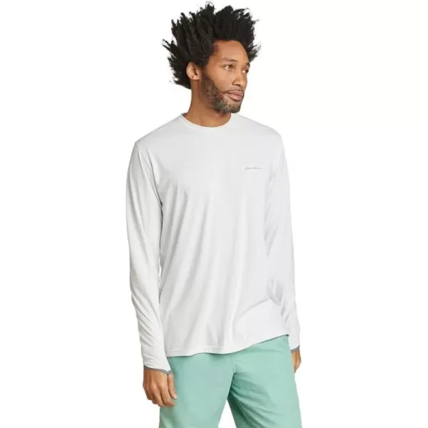 imageEddie Bauer Mens Marine Air UPF LongSleeve CrewWhite