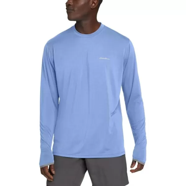 imageEddie Bauer Mens UPF LongSleeve Crew Neck TShirtPeak Blue