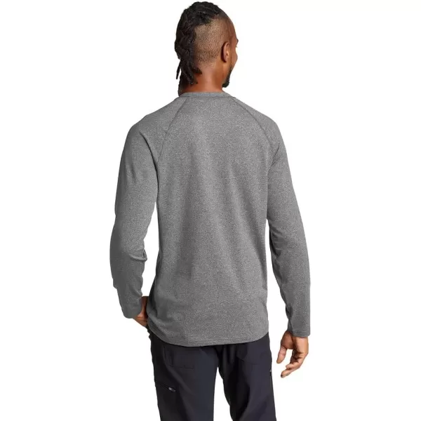 imageEddie Bauer Mens Mountain Trek LongSleeve TShirt Med HTR Gray XXXLarge