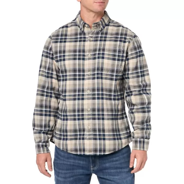 imageEddie Bauer Mens Classic Fit Favorite LongSleeve Flannel ShirtStone