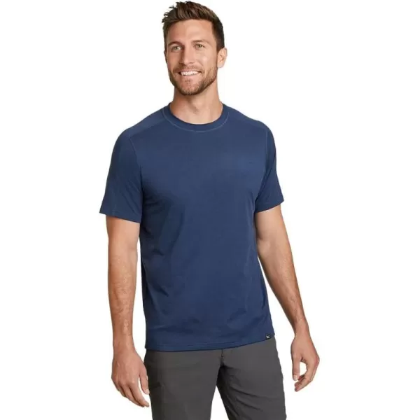 imageEddie Bauer Mens Mountain Trek ShortSleeve TShirtBlue Topaz