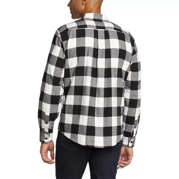 imageEddie Bauer Mens Eddies Field Flannel  PatternBlack