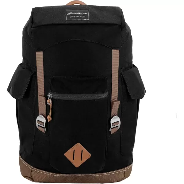 imageEddie Bauer Bygone Backpack with Exterior Pockets and Laptop Compatible Sleeve Light Heather Grey 30LBlack