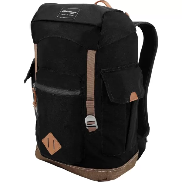 imageEddie Bauer Bygone Backpack with Exterior Pockets and Laptop Compatible Sleeve Light Heather Grey 30LBlack