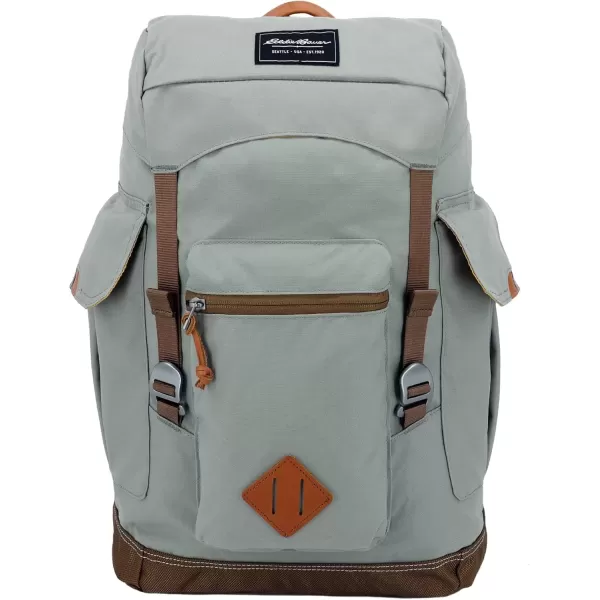 imageEddie Bauer Bygone Backpack with Exterior Pockets and Laptop Compatible Sleeve Light Heather Grey 30LLight Heather Grey