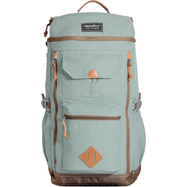 imageEddie Bauer Bygone Backpack with Exterior Pockets and Laptop Compatible Sleeve Light Heather Grey 30LLight Heather Grey