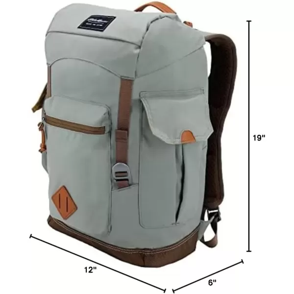 imageEddie Bauer Bygone Backpack with Exterior Pockets and Laptop Compatible Sleeve Light Heather Grey 30LLight Heather Grey