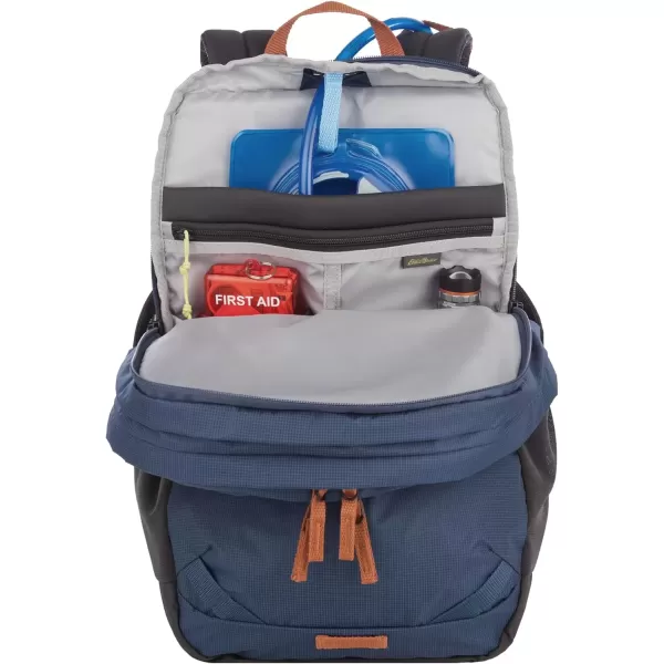 imageEddie Bauer Nomad Backpack with Compression Straps and HydrationLaptop Compatible Sleeve Carbon 22LDusted Indigo