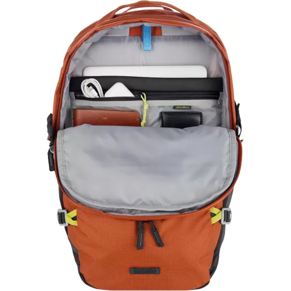 imageEddie Bauer Nomad Backpack with Compression Straps and HydrationLaptop Compatible Sleeve Carbon 22LSienna