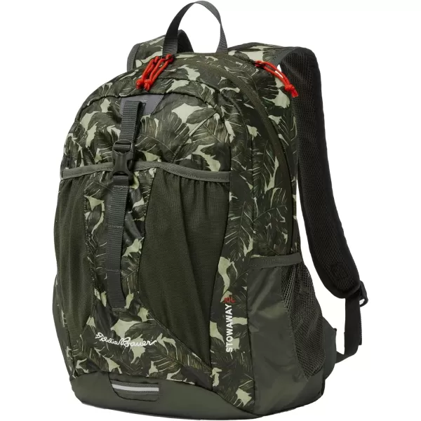 imageEddie Bauer Stowaway Packable BackpackMade from Ripstop Polyester Onyx 30LDark Loden