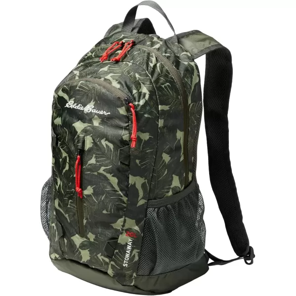 imageEddie Bauer Stowaway Packable BackpackMade from Ripstop Polyester Onyx 30LDark Loden