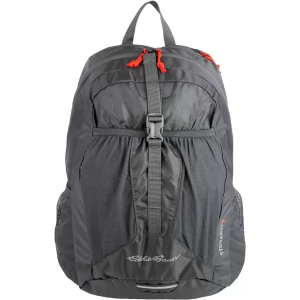 imageEddie Bauer Stowaway Packable BackpackMade from Ripstop Polyester Onyx 30LDark Smoke