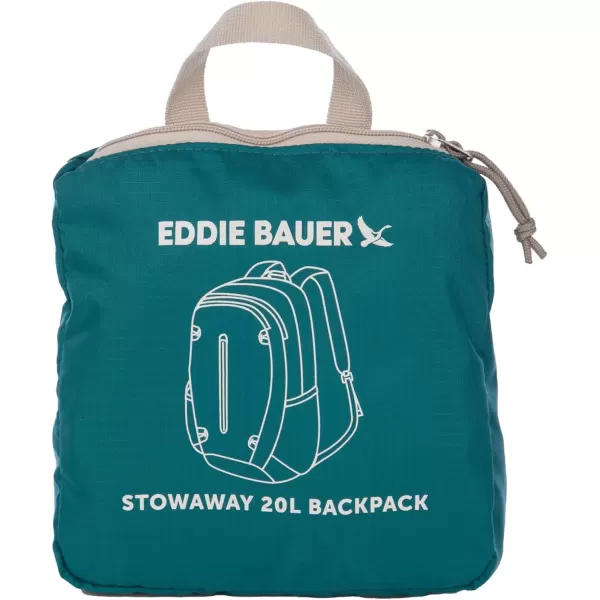 imageEddie Bauer Stowaway Packable BackpackMade from Ripstop Polyester Onyx 30LDeep Sea