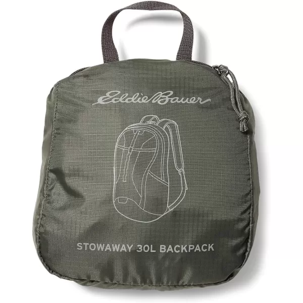 imageEddie Bauer Stowaway Packable BackpackMade from Ripstop Polyester Onyx 30LOnyx