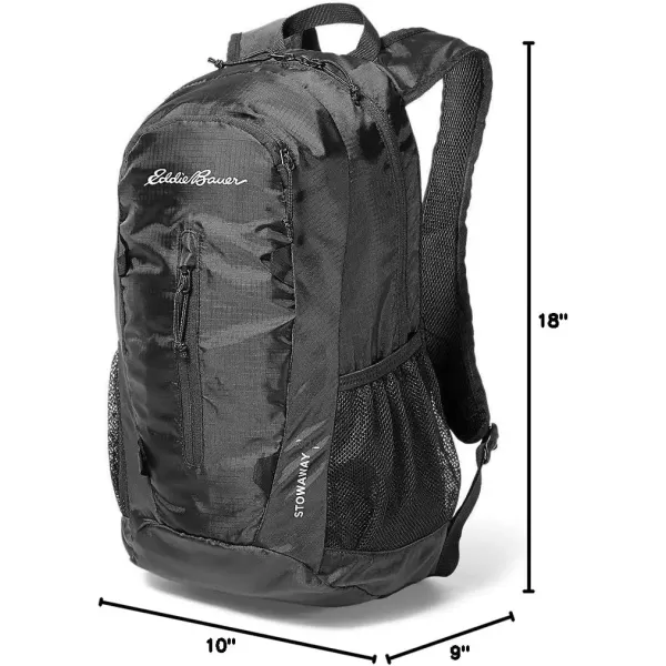 imageEddie Bauer Stowaway Packable BackpackMade from Ripstop Polyester Onyx 30LOnyx