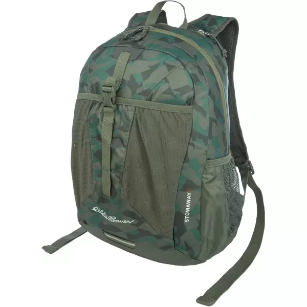 imageEddie Bauer Stowaway Packable BackpackMade from Ripstop Polyester Onyx 30LSprig