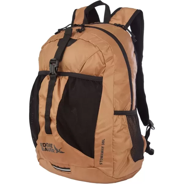 imageEddie Bauer Stowaway Packable BackpackMade from Ripstop Polyester Onyx 30LTobacco