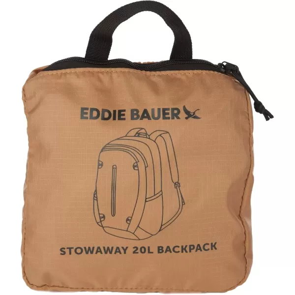 imageEddie Bauer Stowaway Packable BackpackMade from Ripstop Polyester Onyx 30LTobacco