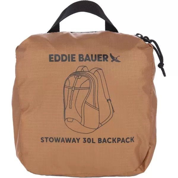 imageEddie Bauer Stowaway Packable BackpackMade from Ripstop Polyester Onyx 30LTobacco