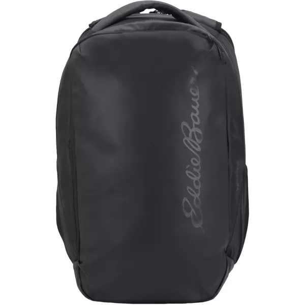 imageEddie Bauer Voyager BackpackTravel  Laptop WaterResistant  Commuter  Work Bag  Daypack Black 22LBlack