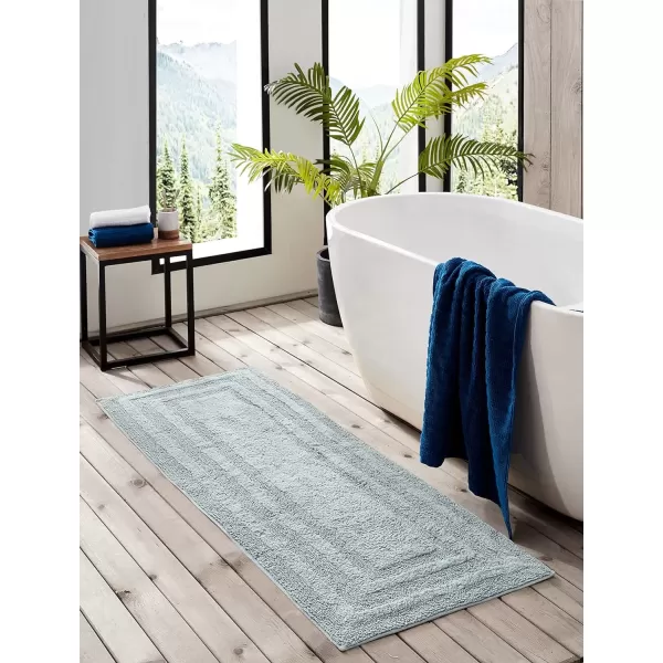 imageEddie Bauer  Bathroom Rugs Set Soft Tufted Cotton Bathroom Decor Super Absorbent ampamp Quick Dry Logan Chrome Grey 2 PieceGreen