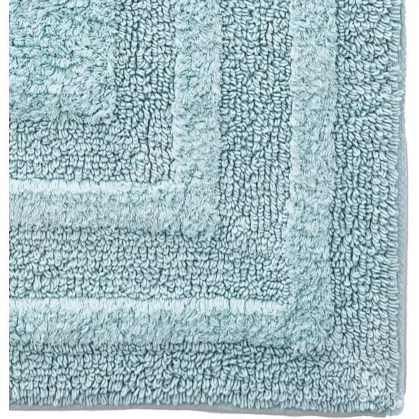 imageEddie Bauer  Bathroom Rugs Set Soft Tufted Cotton Bathroom Decor Super Absorbent ampamp Quick Dry Logan Chrome Grey 2 PieceTurquoise