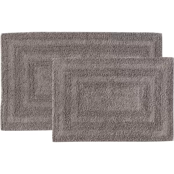 imageEddie Bauer  Bathroom Rugs Set Soft Tufted Cotton Bathroom Decor Super Absorbent ampamp Quick Dry Logan Green 2 PieceMedium Brown