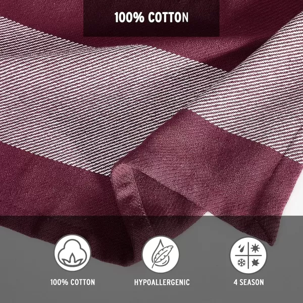 imageEddie Bauer  Twin Blanket Lightweight Cotton Bedding Home Decor for All Seasons Boylston Navy Stripe TwinBoylston Red Stripe