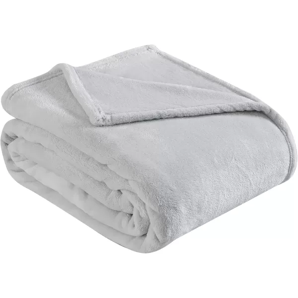 imageEddie Bauer  Twin Blanket Ultra Plush Bedding Lightweight Home Decor for All Seasons Dogs with Scarves White TwinPastel Grey