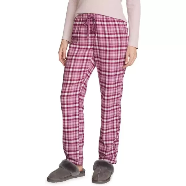 imageEddie Bauer Womens Stines Favorite Flannel Sleep PantsDark Berry