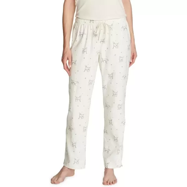 imageEddie Bauer Womens Stines Favorite Flannel Sleep PantsWinter White