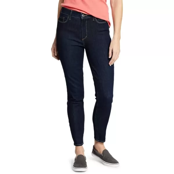 imageEddie Bauer Womens Voyager HighRise Slightly Curvy Skinny JeansDk Indigo