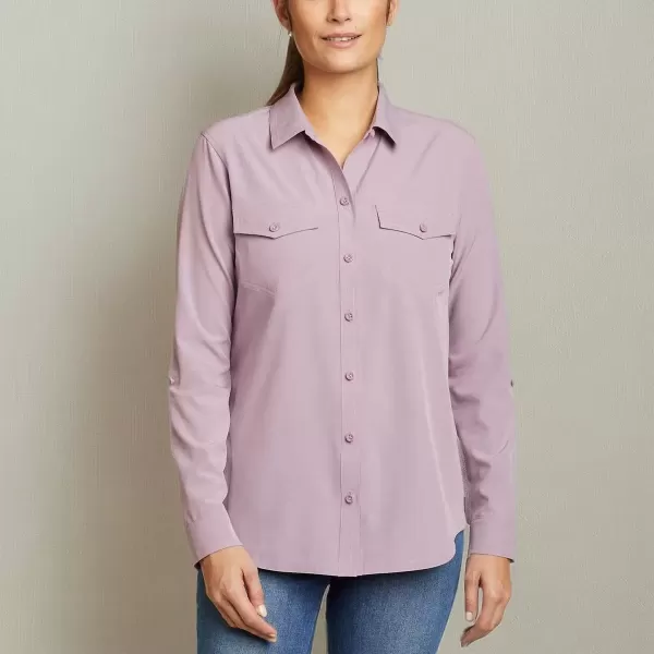 imageEddie Bauer Womens Departure 20 LongSleeve ShirtPurple